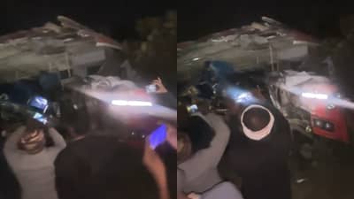 ओव्हरटेकचा नाद नडला, ट्रकच्या धडकेत एसटीचे दोन तुकडे, ड्रायव्हरची सीट तर.... 3 प्रवाशी जागीच ठार