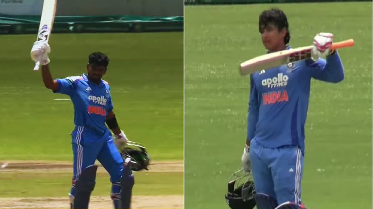 IND vs SA : वैभव सूर्यवंशी-अॅरॉन जॉर्जचा शतकी तडाखा, दक्षिण आफ्रिकेसमोर 394 धावांचं आव्हान, टीम इंडिया सलग तिसरा सामना जिंकणार? IND vs SA : वैभव सूर्यवंशी-अॅरॉन जॉर्जचा शतकी तडाखा, दक्षिण आफ्रिकेसमोर 394 धावांचं आव्हान, टीम इंडिया सलग तिसरा सामना जिंकणार?