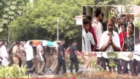 कार्यकर्त्यांना अश्रू अनावर, लाडक्या दादांना निरोप देण्यासाठी गर्दी.