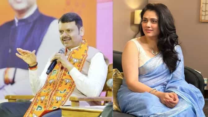 नाटकाविषयी गिरीजा ओकने प्रश्न विचारताच फडणवीसांचं भन्नाट उत्तर; एकच पिकला हशा!