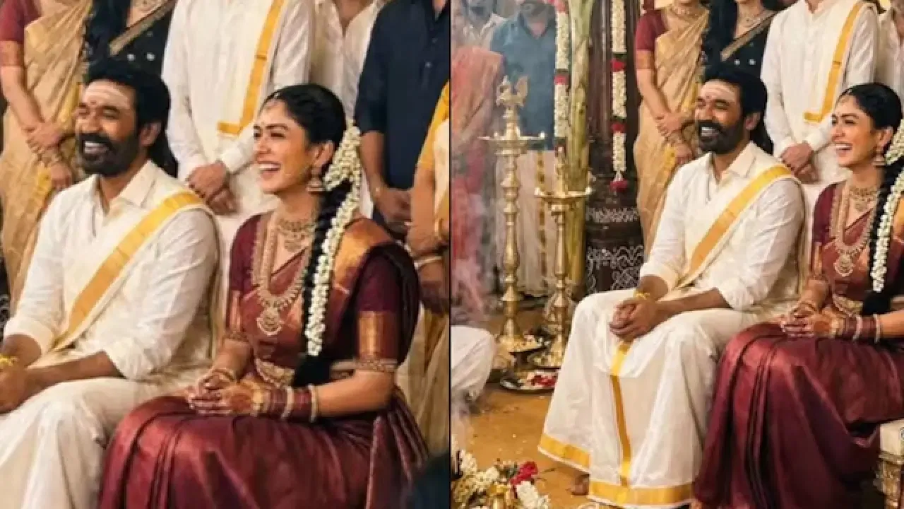 सुपरस्टार धनुषने मराठमोळ्या अभिनेत्रीसोबत गुपचूप उरकले लग्न? चेन्नईतील Viral Video ने खळबळ सुपरस्टार धनुषने मराठमोळ्या अभिनेत्रीसोबत गुपचूप उरकले लग्न? चेन्नईतील Viral Video ने खळबळ