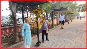 धुळ्यात पारा घसरला, नागरिकांची मॉर्निक वॉकसाठी मोठी गर्दी.