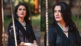 काळ्या ड्रेसमध्येही सौंदर्याची खाणच; गिरीजा ओकचे फोटो चर्चेत.