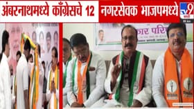 काँग्रेसचा हात सोडून 12 नगरसेवकांनी हाती कमळ अन् हर्षवर्धन सपकाळ बरसले.