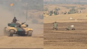 धुराचे लोट, तोफांचा आवाज अन्... Photos पाहून शत्रूच्या उरात भरेल धडकी!.