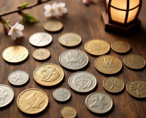 यामध्ये 1 येन, पाच येन, दहा येन, 50 येन, 500 येन अशे नाणे तिथे आहेत. 1 आणि 5 येन हे नाणे तिथे वेंडिंग मशीमध्ये वापरता येत नाही. बाकी उर्वरित दैनंदिन कामासाठी या नाण्यांचा तुम्ही चलन म्हणून वापर करू शकता. (सांकेतिक फोटो, फोटो सौजन्य- मेटा एआय)