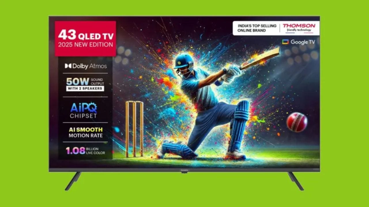 Thomson Alpha स्मार्ट टीव्हीला तुम्ही अगदी ५,९९९ रुपयांच्या सुरुवातीच्या किंमतीत खरेदी करु शकता. ई-कॉमर्स वेबसाईट फ्लिपकार्टवर हा स्मार्ट टीव्ही ३०० रुपये स्वस्तात मिळणार आहे. याची किंमत ६,२९९ रुपये आहे.हा २४ इंच स्क्रीनचा स्मार्ट टीव्ही Jio Tele OS आणि बेजललेस डिझाईनसह येत आहे.