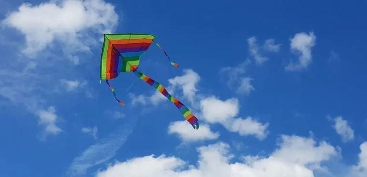 चीनचा तत्त्वज्ञ हुआंग थेग याने पहिल्यांदा पतंग तयार केला होता, असे सांगितले जाते. शानडोंग क्षेत्रातच पतंगाचा शोध लागला. सुरुवातीला पतंग आयाताकृती होता. त्यानंतर कालांतराने पतंगाचा आकार बदलत गेला.