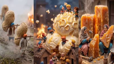 Lohri : क्रिएटिव्हिटीला सलाम.. AI च्या मदतीने लोहडीचं सुंदर चित्रण, नेटकरीही भारावले!