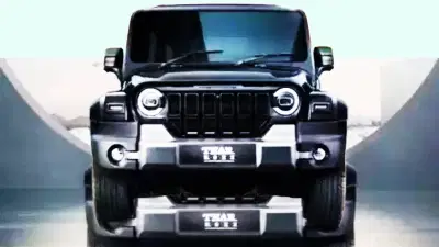 नवीन थार रॉक्स पूर्वीपेक्षा खास, टीझरमध्ये डार्क स्टाईलिंग आणि ब्लॅक हायलाइट्स