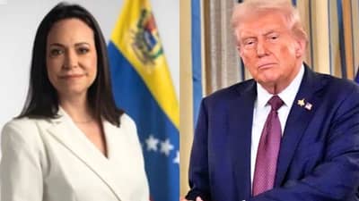 Maria Corina Machado-Donald Trump :  मला त्यांच्यावर...ट्रम्प यांना जिंकण्यासाठी महिला नेत्याने जे केलं त्याची जगभर चर्चा