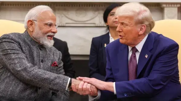 भारत-अमेरिका व्यापार करार : भारत-अमेरिका व्यापार कराराबद्दल माध्यमांशी बोलताना ट्रम्प म्हणाले, "मला तुमचे पंतप्रधान नरेंद्र मोदी यांचा खूप आदर आहे. ते एक अद्भुत माणूस आहेत आणि माझे मित्र आहेत.
