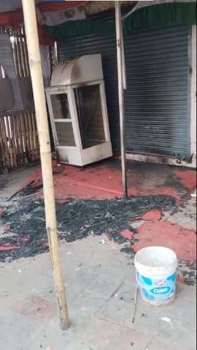 नागपूरमध्ये काँग्रेसचं कार्यालय जाळलं; भाजप कार्यकर्त्यांवर आरोप