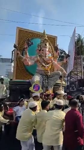 नालासोपारा पासकोल नगरच्या इच्छापूर्ती माघी गणपती आगमनाचा दिमाखदार सोहळा.