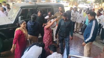 Kaij News : तहसील कार्यालयात कुटुंबाचा अंगावर डिझेल ओतण्याचा प्रयत्न, जमीन मोजणीसाठी असहकार्य केल्याने संयम सुटला