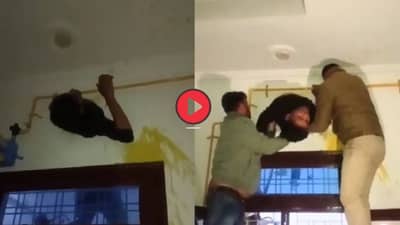 चोरी करण्यासाठी गेला अन् 2 दिवस एक्झॉस्ट फॅनच्या छिद्रात अडकला, Video पाहून तुम्हालाही होईल हसू अनावर