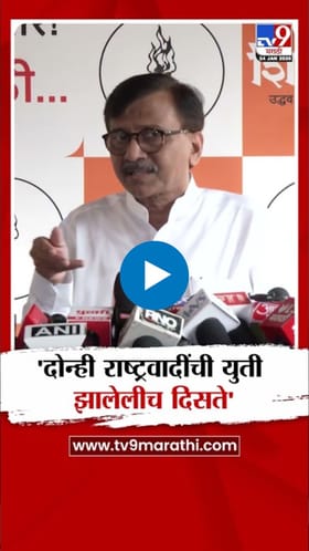 दोन्ही राष्ट्रवादींची युती झाल्यासारखं दिसतंय - संजय राऊत.