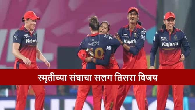 आरसीबीची विजयी हॅटट्रिक, पॉइंट्स टेबलमध्ये पहिल्या स्थानी कोण?