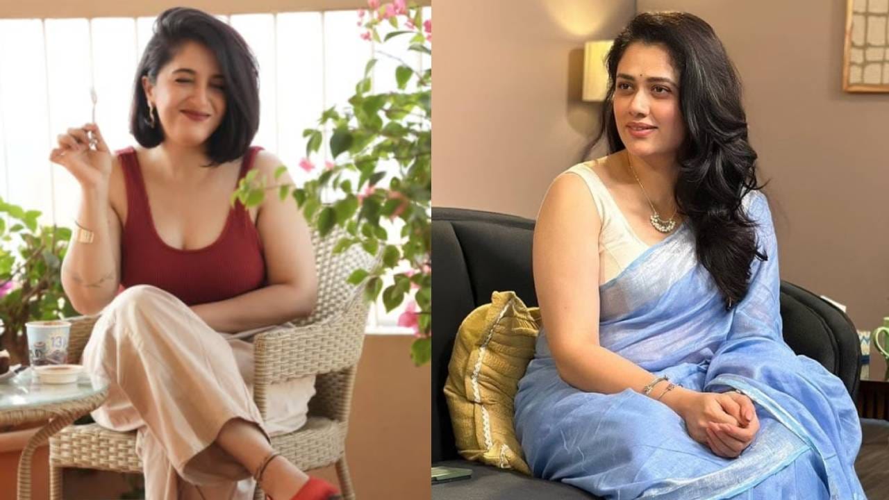 काही दिवसांपूर्वी मराठमोळी अभिनेत्री गिरिजा ओकचे आकाशी रंगाच्या साडीमधील, सिंपल लूकमधील फोटो सोशल मीडियावर व्हायरल झाले होते. निखळ सौंदर्य, सिंपल लूकमुळे गिरिजा नॅशनल क्रश ठरली. सर्वत्र तिची चर्चा रंगली होती. त्या पाठोपाठ लाल रंगाच्या टॉपमधील एका अभिनेत्रीची चर्चा सुरु आहे.