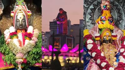 आकर्षक सजावट, भक्तिमय वातावरण अन्... नववर्षाच्या पहिल्या दिवशी राज्यातील तीर्थक्षेत्र गजबजली, भक्तांच्या लांबच लांब रांगा