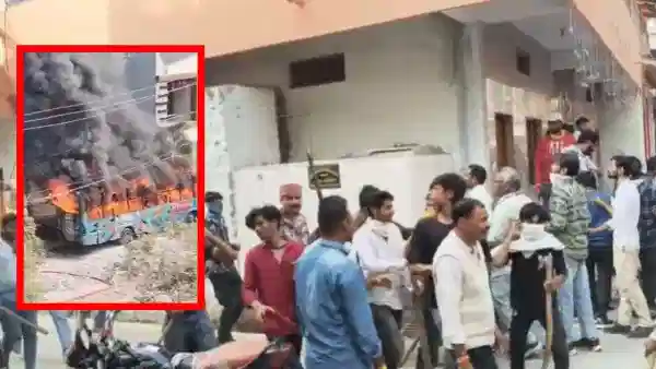 मोठी बातमी! दगडफेक अन् जाळपोळ, महाराष्ट्राच्या या शेजारील राज्यात तणाव वाढला