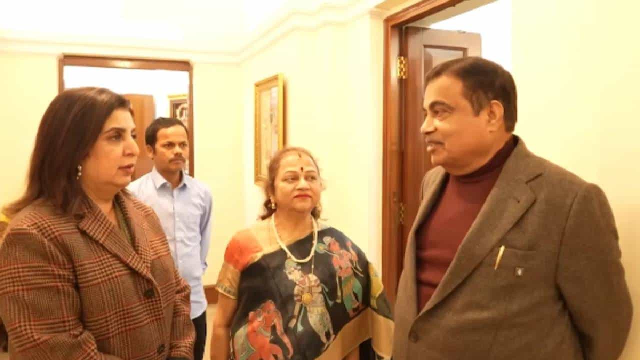मंत्री नितीन गडकरी यांच्या घरी स्वयंपाकी दिलीपसोबत पोहोचली फराह खान, गडकरी यांचे बोलणे ऐकून फराहला मोठा धक्का, थेट..