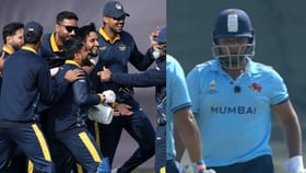 सर्फराजचं अर्धशतक व्यर्थ, 7 फलंदाज 25 धावा करण्यात अपयशी, मुंबई पराभूत.