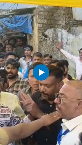 विरारच्या पोलिंग बुथवर भाजपच कार्यकर्त्यांचा राडा.