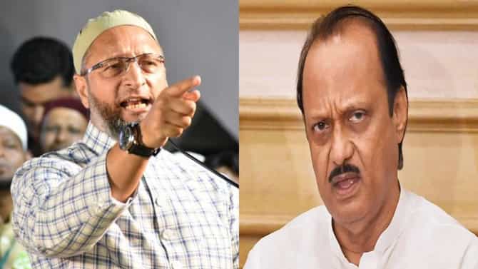 असले 56 अजित पवार मी खिशात घेऊन फिरतो, असदुद्दीन ओवैसी यांची झोंबरी टीका