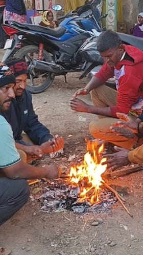 निफाड तालुक्यात पुन्हा थंडीचा जोर.