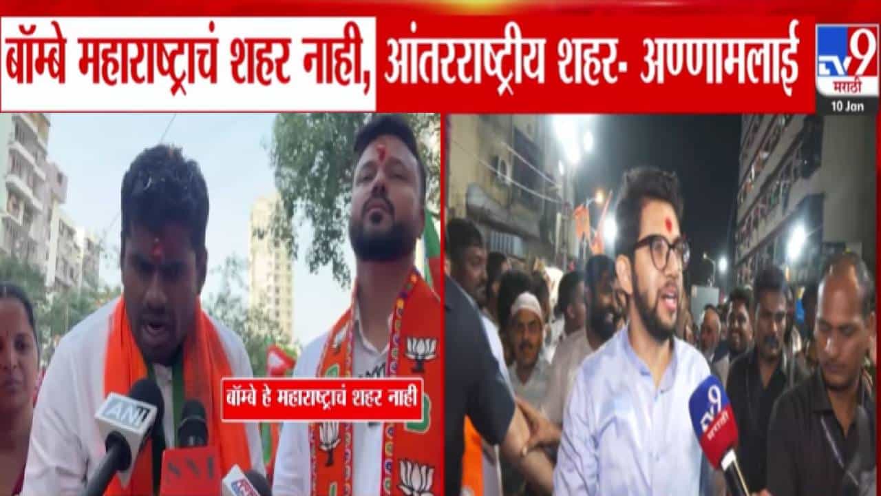 Aaditya Thackeray : भाजपातलं स्थान बघा अन् मलाई खा... आदित्य ठाकरे यांचा अण्णामलाई यांच्यावर निशाणा