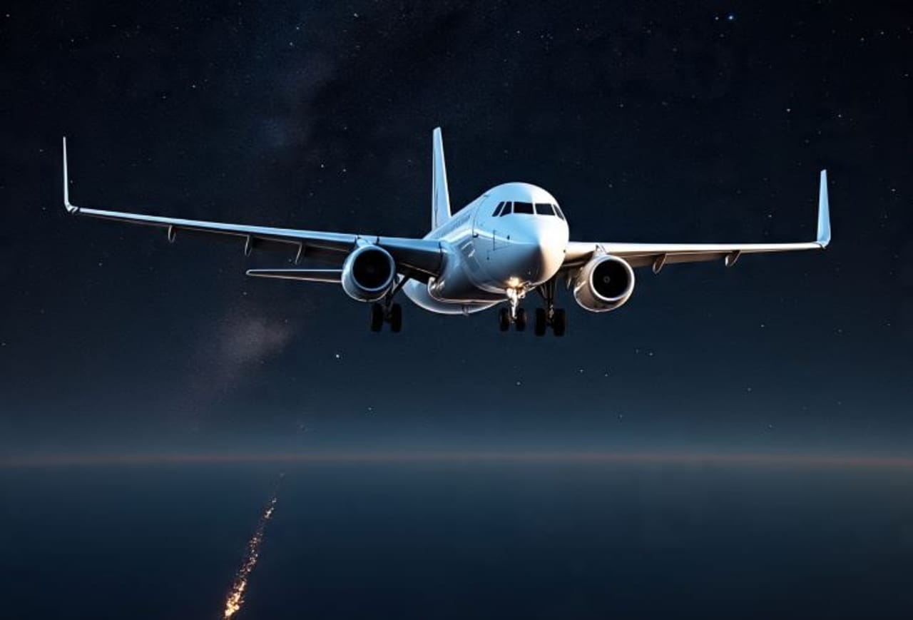 आपण आकाशातून उडणारी विमाने रोजच पाहतो. आकाशात उडणाऱ्या विमानांचा वेग खूप जास्त असतो. त्यामुळे अवघ्या काही सेकंदांत विमान तुमच्या नजरेपासून दूर होते. परंतु विमानाच्या रंगाबाबत एक खास बाब अनेकांना माहिती नाही. (सांकेतिक फोटो, फोटो सौजन्य- मेटा एआय)