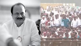 अजित पवारांना निरोप देताना कार्यकर्त्यांना अश्रू अनावर, पाहा फोटो.