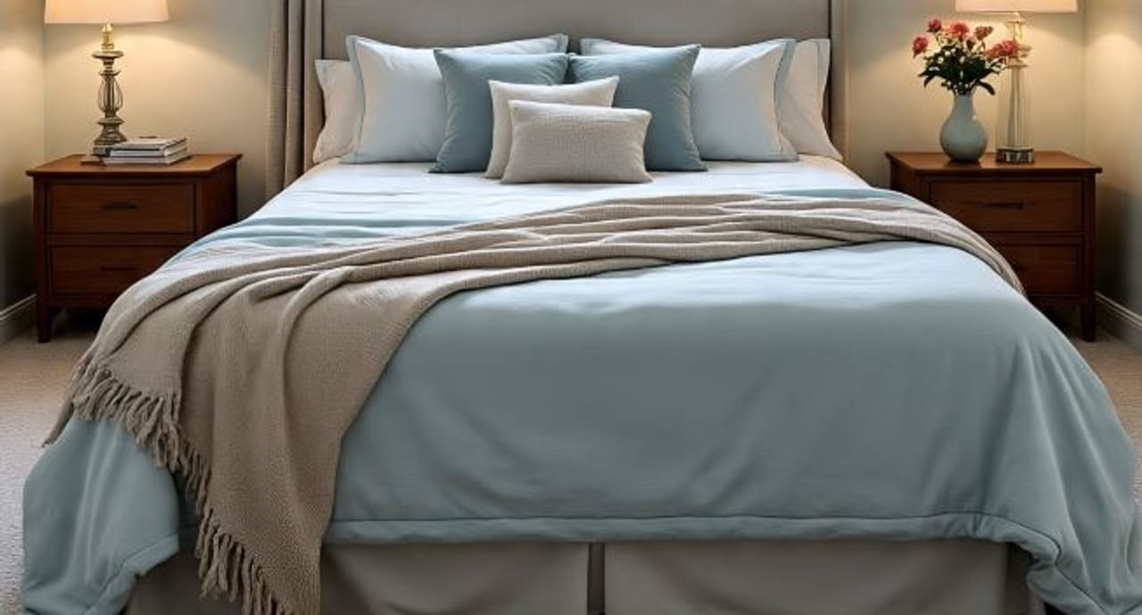 घराची निर्मिती करताना अनेकजण वास्तूशास्त्राचे नियम लक्षात गेतात. वास्तूशास्त्राच्या नियमानुसारच अनेकजण आपल्या बेडरुमचीही रचना करतात. वास्तूशास्त्रात बेडरुमच्या भिंतींना कोणता रंग असावा, बेड कुठे असावा याबाबत सविस्तर सांगितलेले आहे. (सांकेतिक फोटो, फोटो सौजन्य- मेटा एआय)