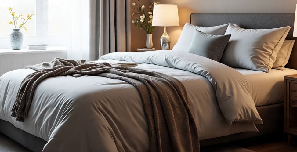 वास्तूशास्त्राच्या नियमानुसार बेडरुमचा रंग हा हलका हिरवा, हलका निळा, फिकट गुलाबी, पांढरा असावा. यामुळे सकारात्मक उर्जा निर्माण होते. त्यामुळे पती-पत्नीमध्ये भांडण होत नाही. नात्यामध्ये गोडी निर्माण होते. (सांकेतिक फोटो, फोटो सौजन्य- मेटा एआय)