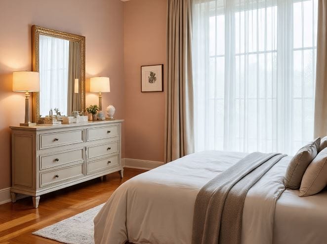 बेडरुममध्ये दोन गाद्या एकमेकांना जोडलेल्या नसाव्यात. कधीही बेडवर एक अखंड गादी असावी. यामुळे नात्यात गोडी निर्माण होते. तसेच कलह आणि छोट्या मोठ्या गोष्टींमुळे भांडण होत नाही. बेडरुममध्ये भरपूर साऱ्या वस्तू नसाव्यात. अगदी मोजक्या आणि गरजेच्याच वस्तू बेडरुममध्ये असाव्यात. (सांकेतिक फोटो, फोटो सौजन्य- मेटा एआय)