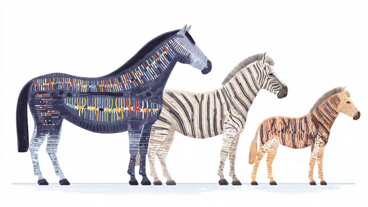  ४ - मादी झोर्सला अपत्य न होण्यामागे त्याची अनुवंशिक रचना जबाबदार असते. घोड्यात 64 क्रोमोसोम असतात. तर झेब्राच्या वेगवेगळ्या प्रजातीत ही संख्या 32 ते 46 दरम्यान असते. जेव्हा या दोन्हींचे प्रजनन होते. तेव्हा झोर्समध्ये सामान्यपणे 54 क्रोमोसोम तयार होतात. ही एक विषम संख्या आहे. त्यामुळे पेशींची विभाजन प्रक्रीया नीटपणे होत नाही. त्यामुळे त्यांनी पिल्ले होत नाहीत. 