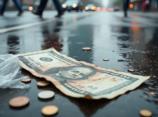 अनेकजण रस्त्यावर पडलेले पैसे किंवा इतर वस्तू उचलून घेतात. रस्त्यावर पडलेले पैसे आहेत त्यामुळे माझ्यावर चोरीचा आळ येणार नाही, असे अनेकांना वाटते. परंतु हेच पैसे तुमच्यासाठी खूप अडचणीचे ठरू शकता. (सांकेतिक फोटो, फोटो सौजन्य- मेटा एआय)