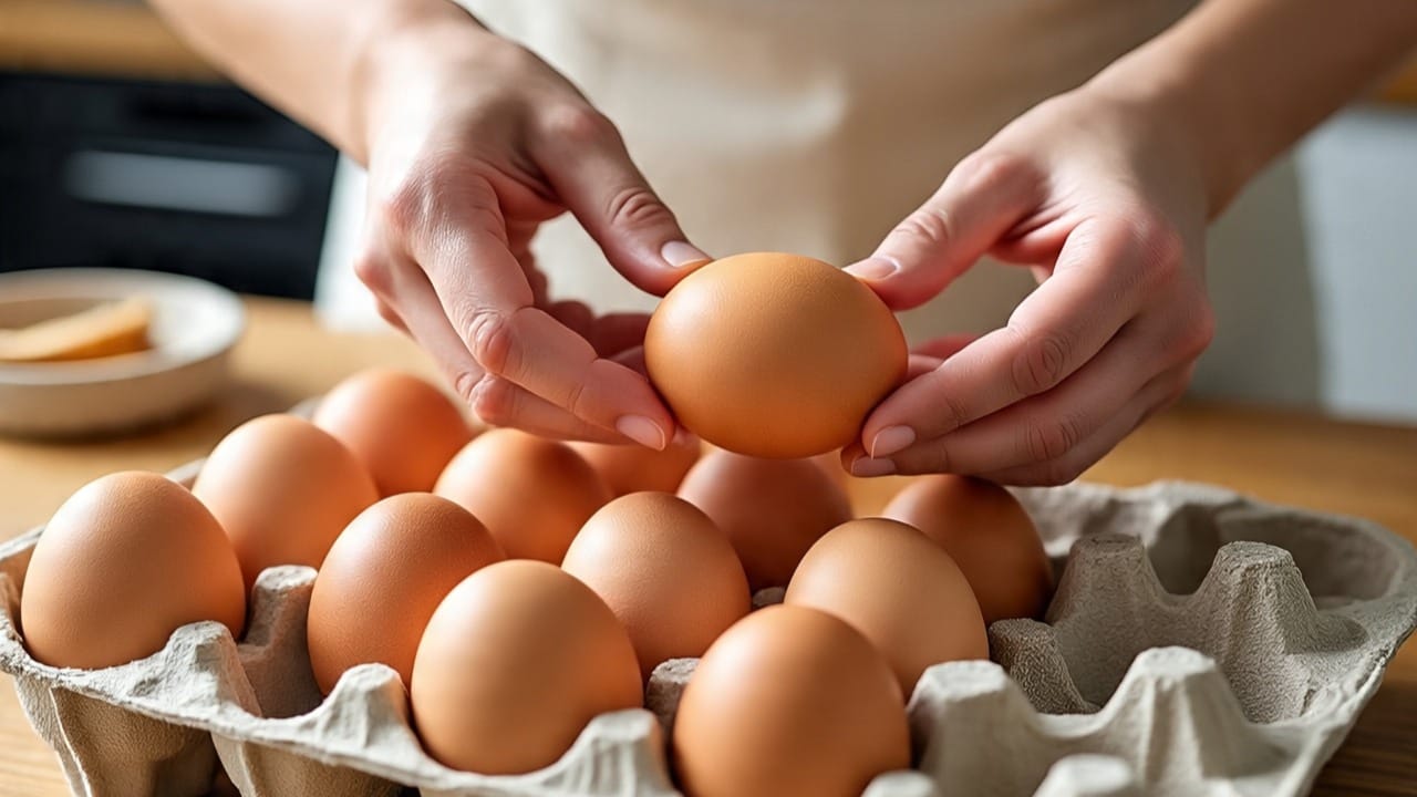 आतल्या भागात तापमान सर्वात जास्त स्थिर असते. अंडी शक्यतो ज्या पुठ्ठ्याच्या डब्यात (Carton) येतात, त्यातच ठेवावीत. यामुळे त्यांना फ्रीजमधील इतर पदार्थांचा वास लागत नाही.