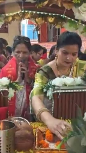 गणेशोत्सवाच्या निमित्ताने नालासोपारा येथे भव्य पालखी मिरवणुकीचे आयोजन.