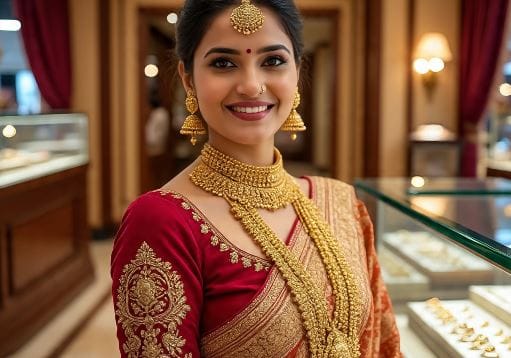 राजधानी दिल्लीमध्ये 24 कॅरेट सोन्याचा भाव थेट 157310 रुपये प्रति दहा ग्रॅमवर पोहोचला. आंतरराष्ट्रीय बाजारात हाच भाव थेट 4967.41 डॉलर प्रति औंसवर पोहोचला. सोन्यासोबतच चांदीचाही भाव चांगलाच वाडला आहे. (सांकेतिक फोटो, फोटो सौजन्य- मेटा एआय)  