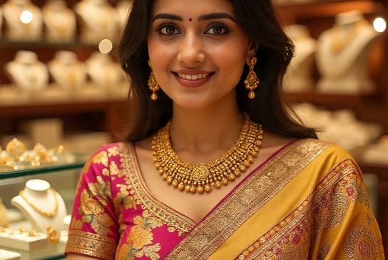 तर 24 कॅरेट सोन्याचा भाव 157160 रुपये प्रति 10 रुपयांवर पोहोचला आहे. सोन्यासोबतच चांदीचा भावही चांगलाच वाढला. 24 जानेवारी रोजी चांदीचा भाव 340100 रुपये प्रति किलोपर्यंत वाढला. परदेशी बाजारात चांदीचा भाव 99.46 डॉलर प्रति औंसवर पोहोचला आहे. (सांकेतिक फोटो, फोटो सौजन्य- मेटा एआय)