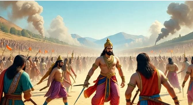 महाभारतात अनेकदा 18 या अंकाचा उल्लेख आलेला आहे. त्यामुळेच महाभारत आणि 18 या अंकाचा नेमका काय अर्थ आहे, महाभारतात 18 या अंकाचा नेमका संदर्भ काय आहे? की 18 अंकाचा महाभारतासोबत फक्त योगायोग आहे, असे नेहमीच विचारले जाते. (सांकेतिक फोटो, फोटो सौजन्य- मेटा आय)