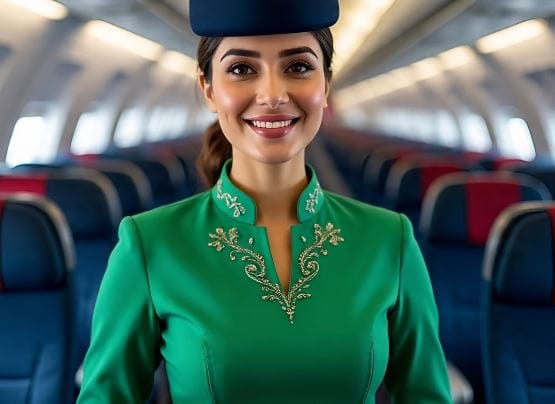 सर्वात अगोदर या विमान वाहतूक कंपनीच्या एअर होस्टेससाठी फ्रेंच डिझायनर पियरे कार्डीन यांनी ड्रेसकोड तयार केला होता. 1950 साली पीआयए या पाकिस्तानी एअरलाईनचा ड्रेस कोड ट्राऊजर, डोक्याला झाकण्यासाठी ओढणी असा ठेवण्यात आला. (सांकेतिक फोटो, फोटो सौजन्य- मेटा एआय)