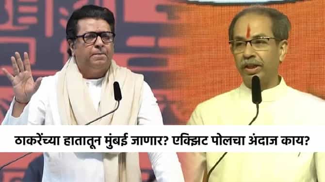 BMC Election 2026 Exit Poll : ठाकरेंच्या 25 वर्षांच्या सत्तेला सुरुंग? मुंबई पालिकेचा धक्कादायक एक्झिट पोल; सत्ता कोणाला?