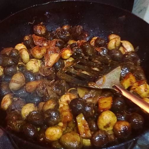  म्हणूनच तेथील स्थानिक लोक त्याला 'व्हेज मटण' असे म्हणतात. या मशरुमची चव मटणाप्रमाणे लागत असली तरीही मशरुमपासून तयार केलेले सर्व पादर्थ हे शाहाकारी असतात.  वेगवेगळ्या माध्यमातील रिपोर्ट्सनुसार रुगडा या मशरुममध्ये प्रोटिनचे प्रमाण खूप जास्त असते. 