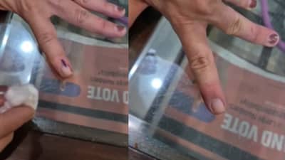 मतदारांसाठी सर्वात मोठी बातमी, मार्करने बोटाला लावलेली शाई लगेच पुसतेय? सचिन सावंत यांचा व्हिडीओ चर्चेत