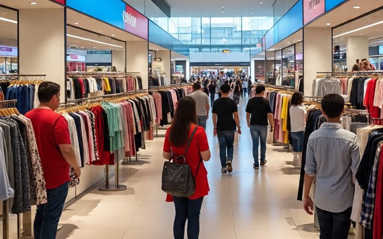 मॉलमध्ये म्हटलं की शॉपिंगची धमाल असते. एकदा मॉलमध्ये गेलं की तुम्हाला अनेक वस्तू घेण्याची इच्छा होते. विशेष म्हणजे मॉलमध्ये तुम्हाला गरजेच्या असणाऱ्या सर्वच वस्तू असतात. म्हणूनच अनेकजण मॉलमध्येच शॉपिंग करतात. (सांकेतिक फोटो, फोटो सौजन्य- मेटा एआय)