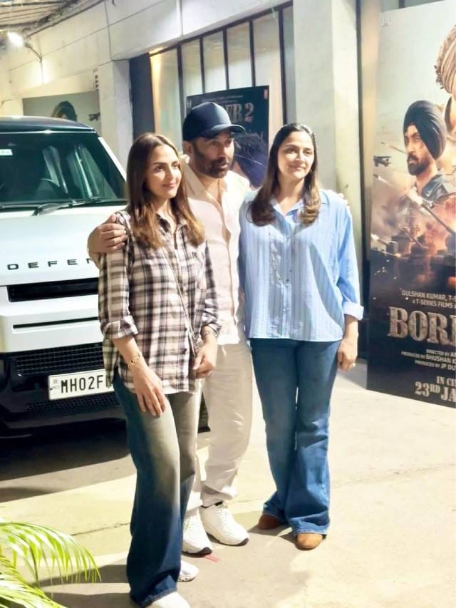 भाऊ सनी देओलच्या ‘बॉर्डर 2’साठी बहीण ईशाने केली ही खास गोष्ट; पूर्व पतीनेही दिली साथ