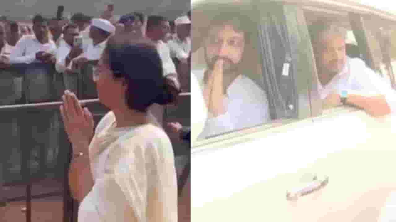 अजित पवारांच्या अंत्यविधीनंतर शरद पवार, सुप्रिया सुळे, जय पवारांचे भावूक अभिवादन